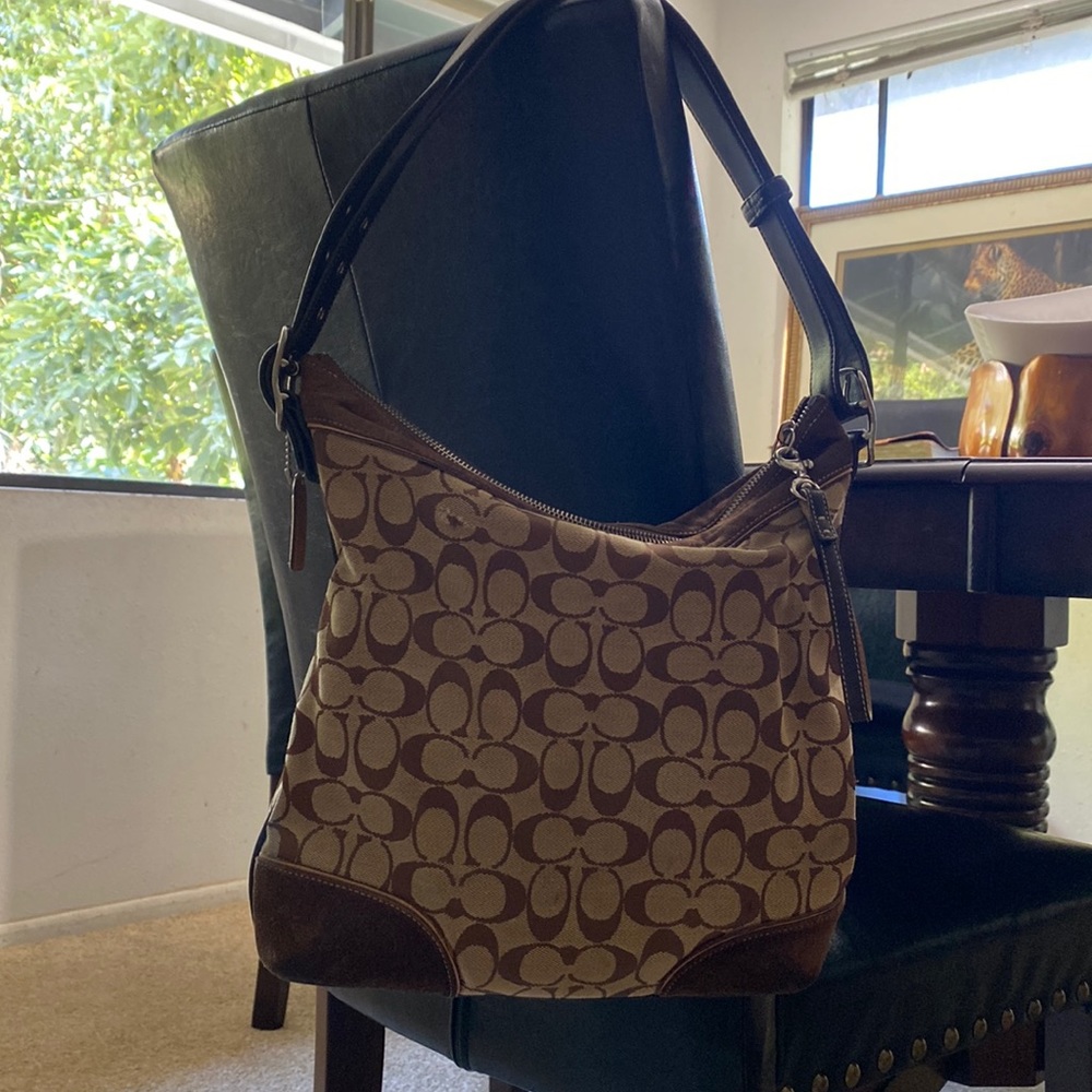 COACH Leather and Suede Bag